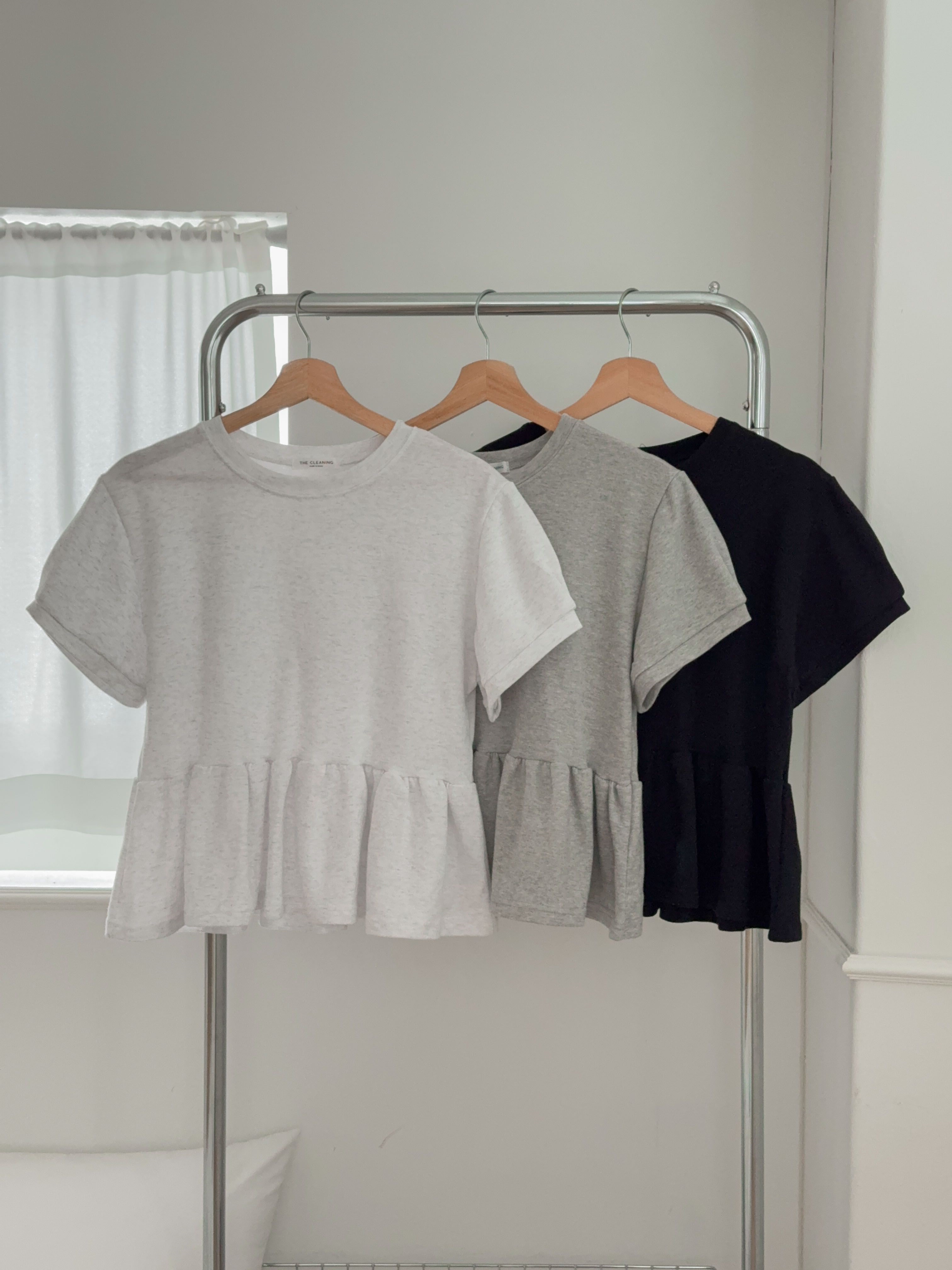 ラウンドネックフリル半袖Tシャツ | 詳細画像20