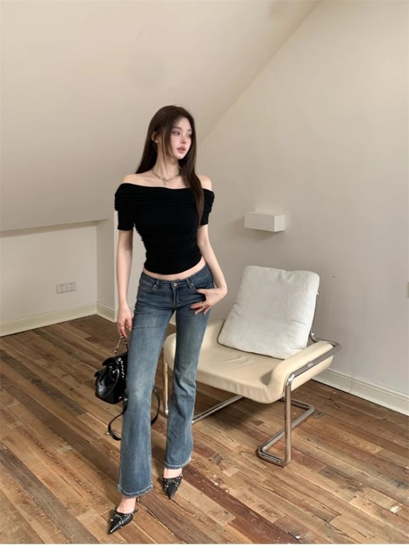 オフショルダー半袖ギャザーTシャツ | 詳細画像21