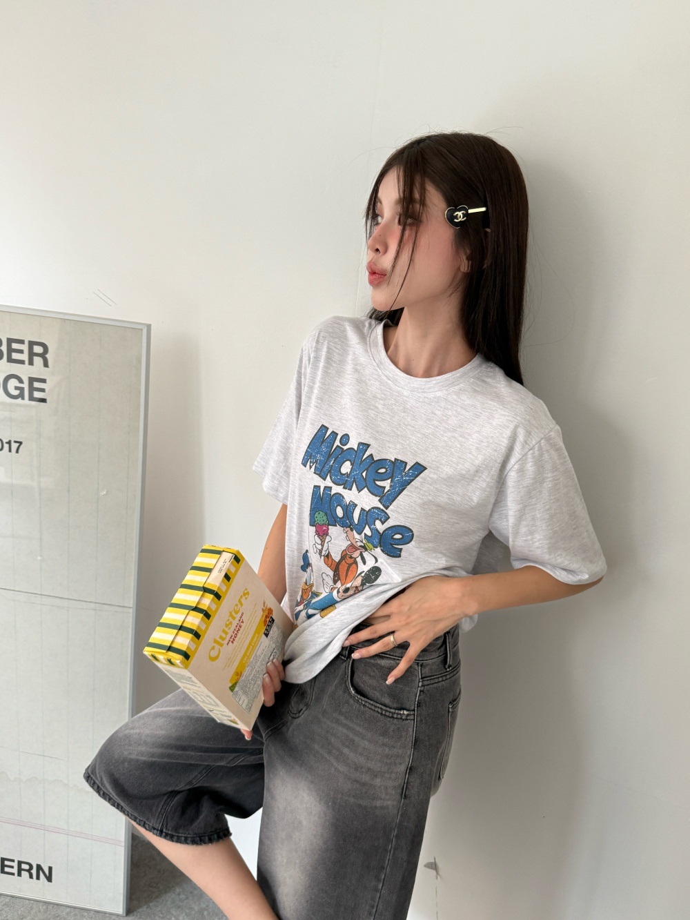 コットンラウンドネック半袖Tシャツ | 詳細画像5