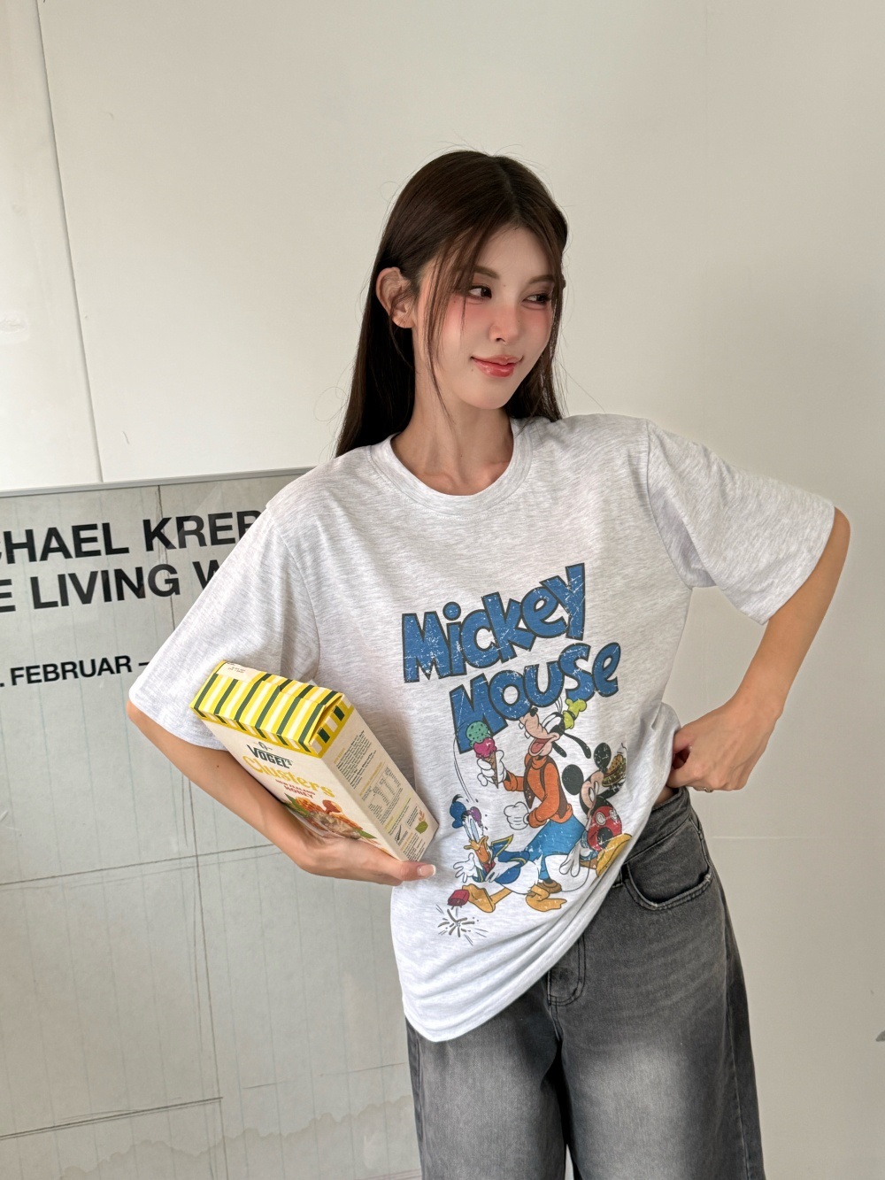 コットンラウンドネック半袖Tシャツ | 詳細画像7