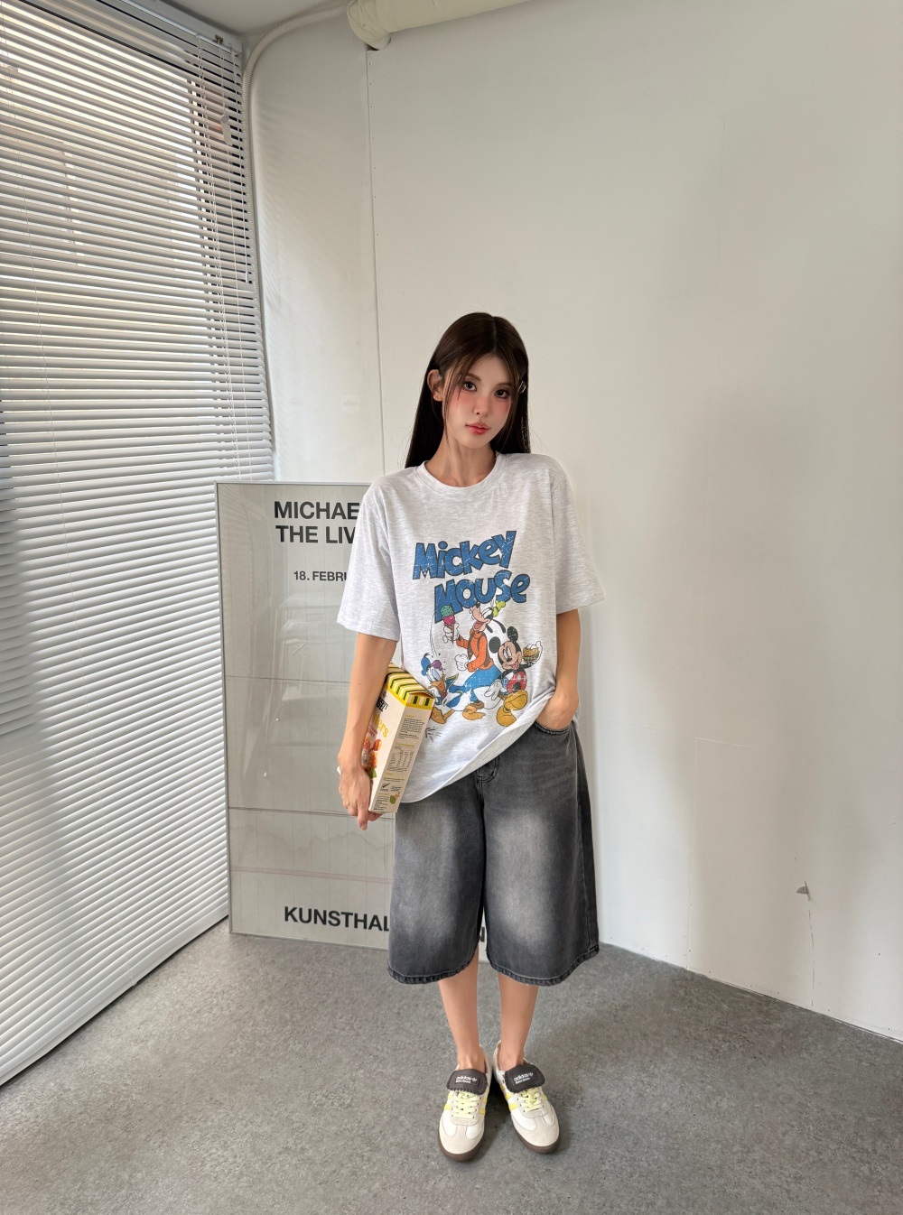 コットンラウンドネック半袖Tシャツ | 詳細画像8