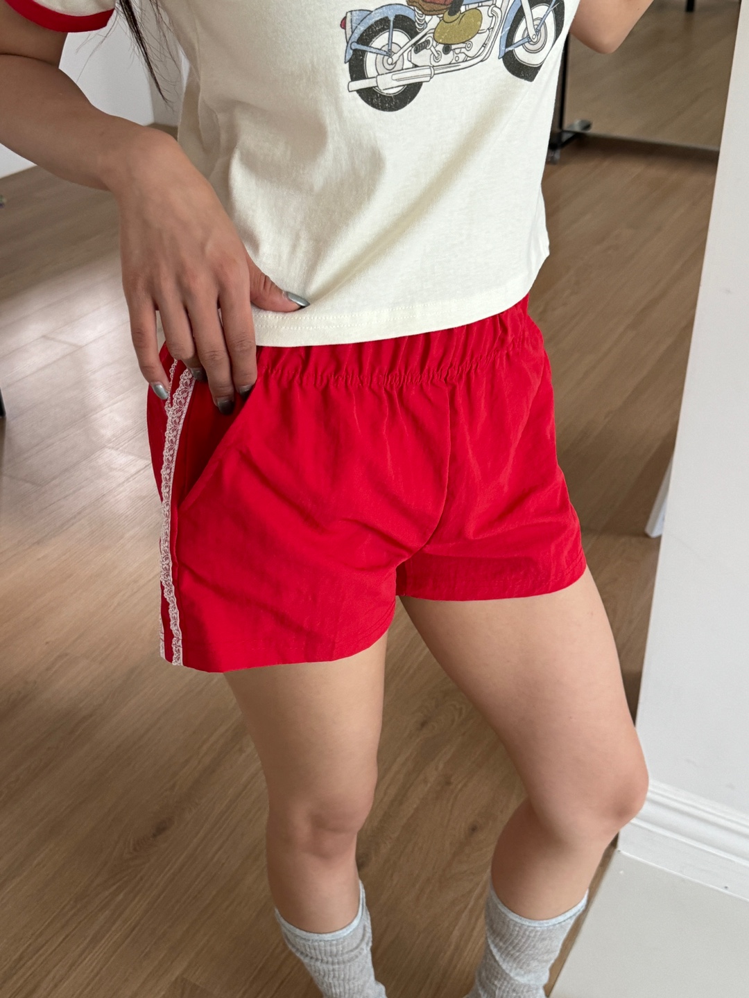 ゴムレースショートパンツ | 詳細画像3
