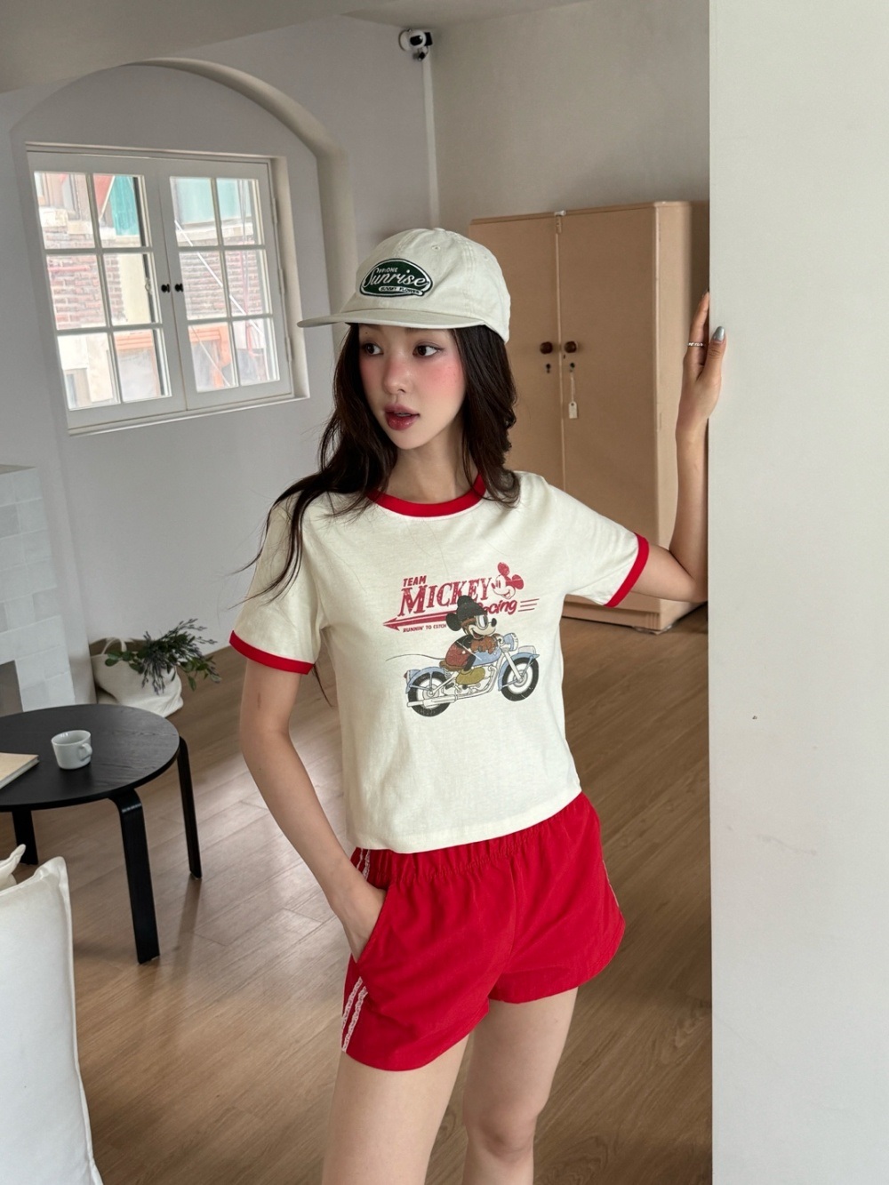 ラウンドネック半袖ロゴ配色Tシャツ | 詳細画像11