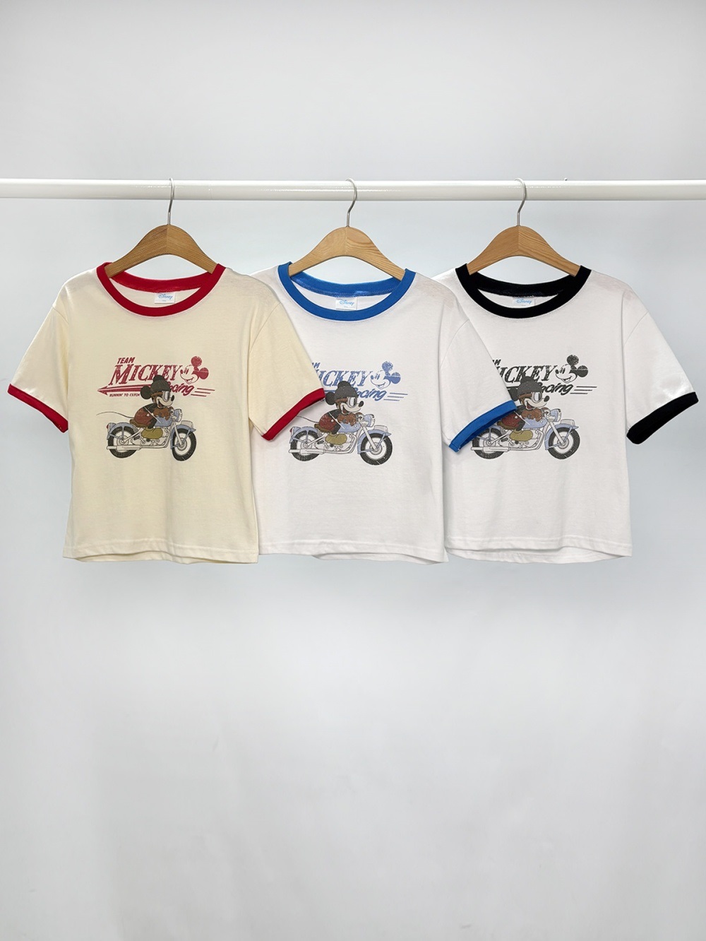 ラウンドネック半袖ロゴ配色Tシャツ | 詳細画像14