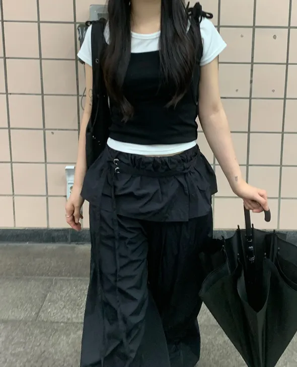 リボンスリムノースリーブ | blackpacker | 詳細画像1