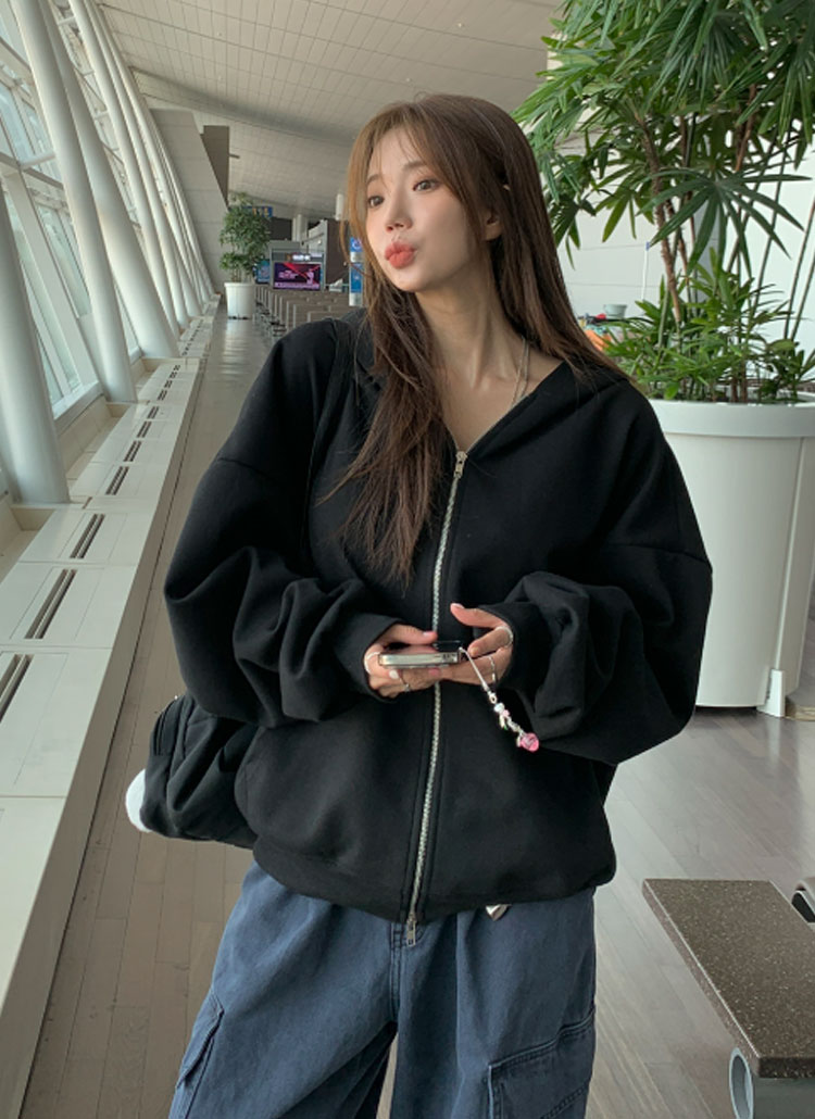 オーバーサイズジップパーカー | レディースファッション通販 - DHOLIC