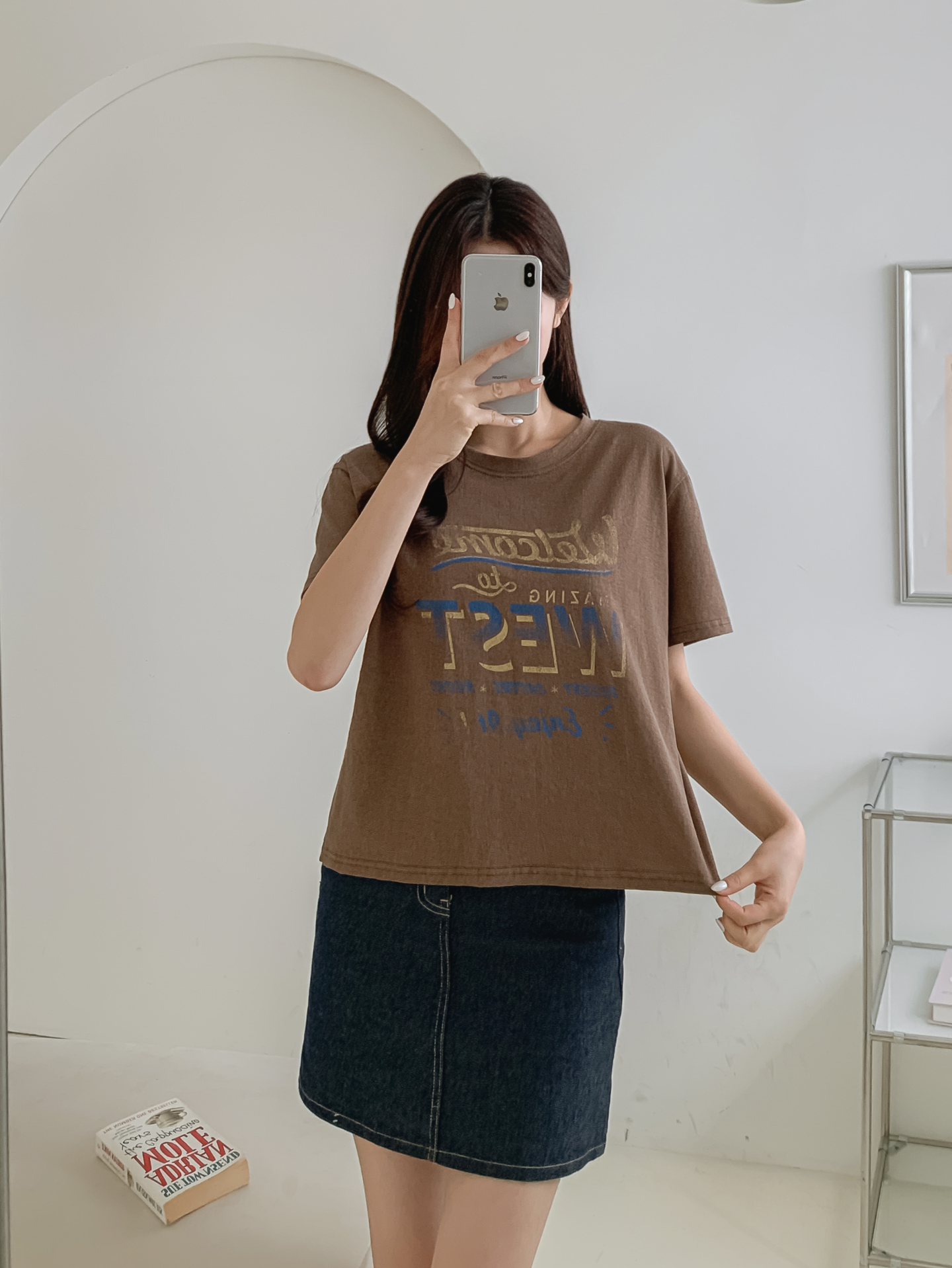 コットンラウンドネックルーズ半袖ロゴTシャツ | 詳細画像29