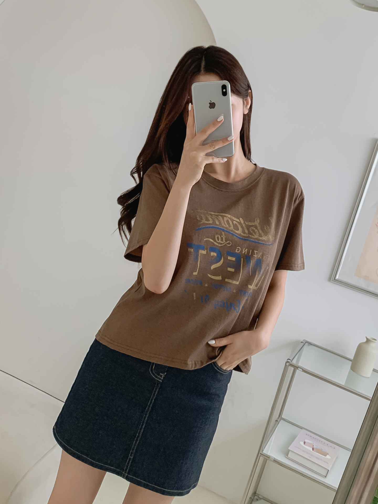 コットンラウンドネックルーズ半袖ロゴTシャツ | 詳細画像31