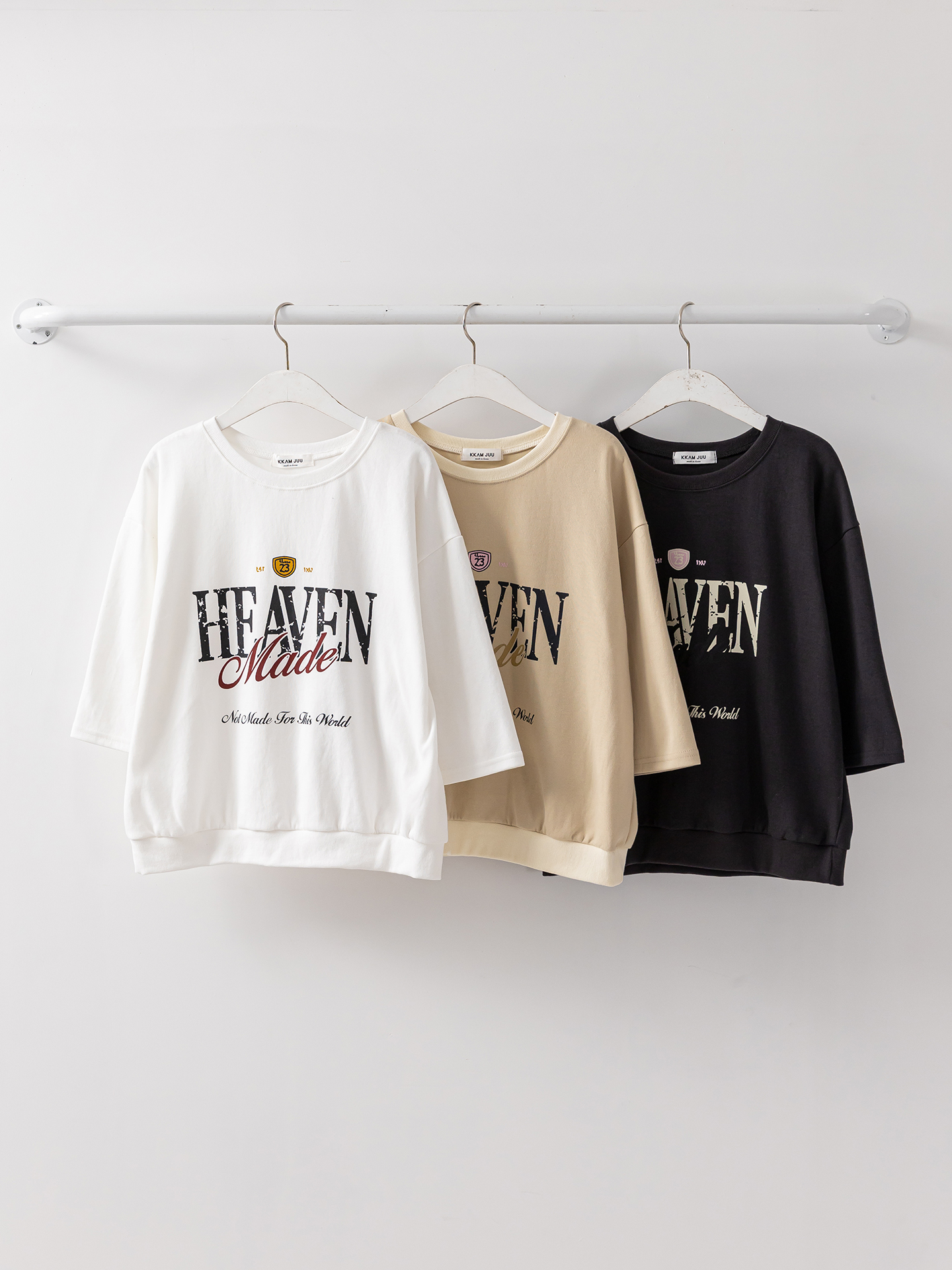 ラウンドネック半袖ロゴTシャツ | 詳細画像2