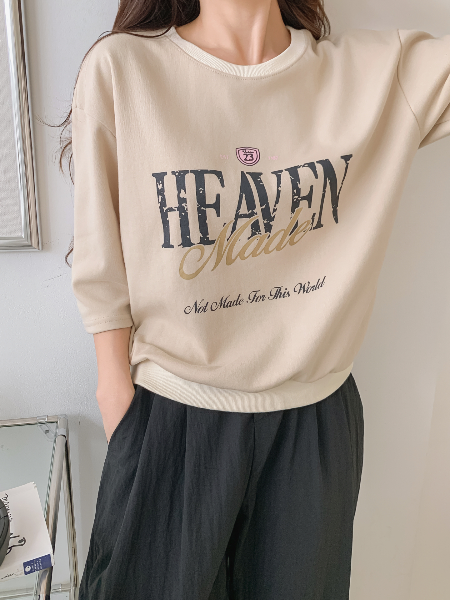 ラウンドネック半袖ロゴTシャツ | 詳細画像22
