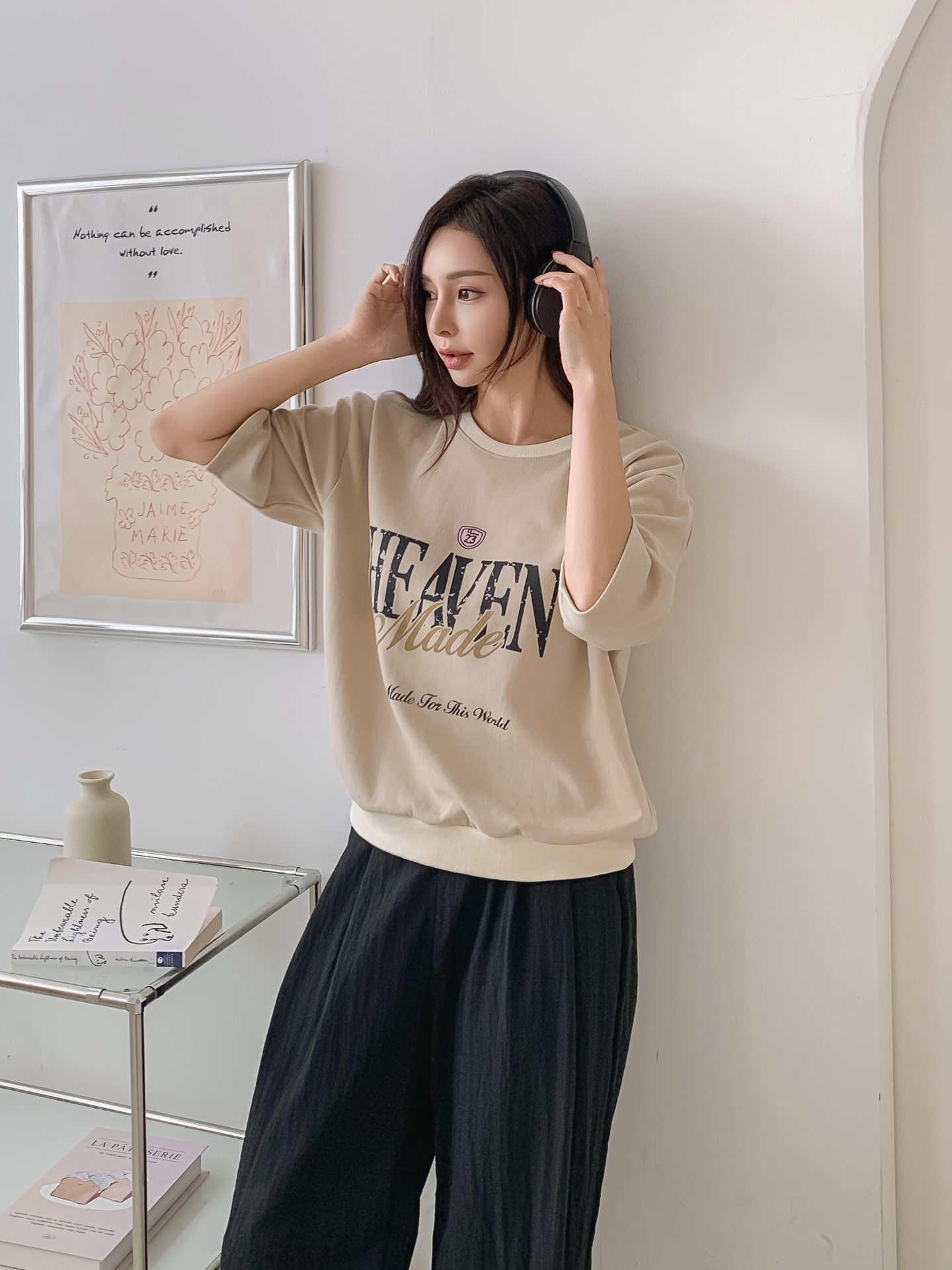 ラウンドネック半袖ロゴTシャツ | 詳細画像27