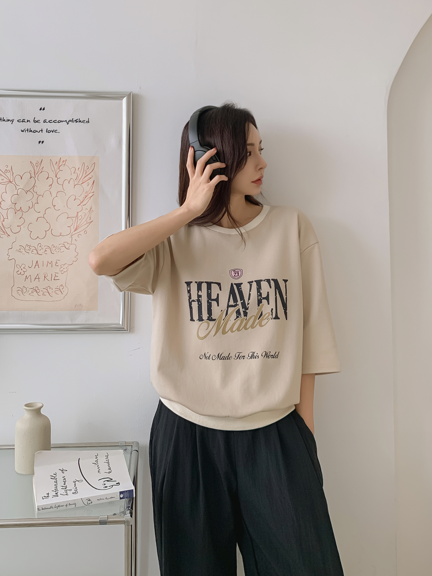 ラウンドネック半袖ロゴTシャツ | 詳細画像29