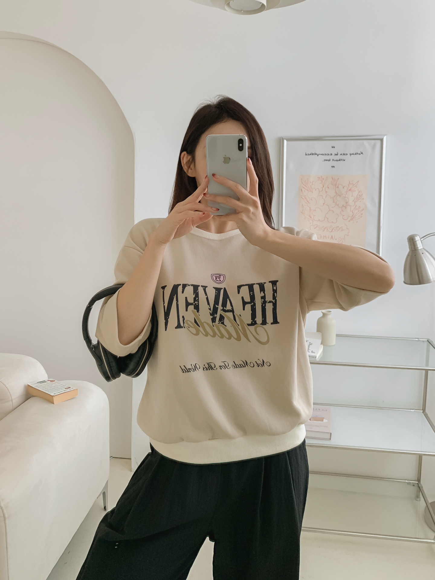 ラウンドネック半袖ロゴTシャツ | 詳細画像33