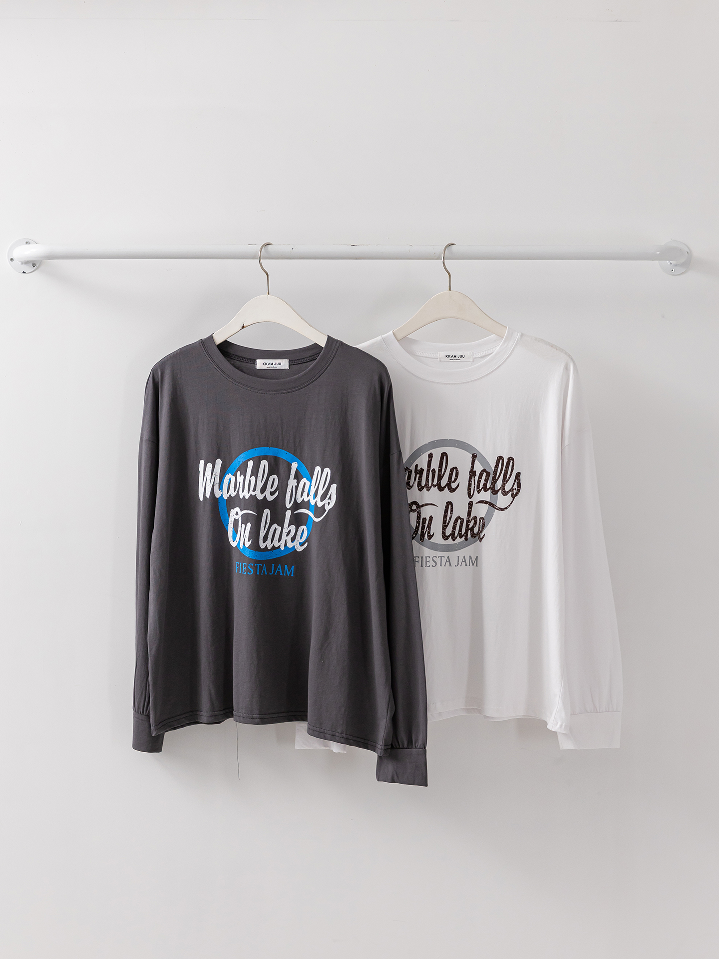 ラウンドネックルーズ長袖ロゴTシャツ | 詳細画像2