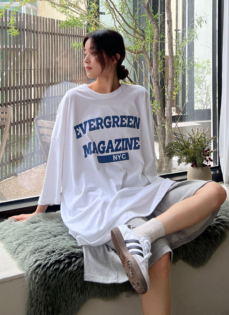 ボクシー半袖ワイドプリントTシャツ | レディースファッション通販