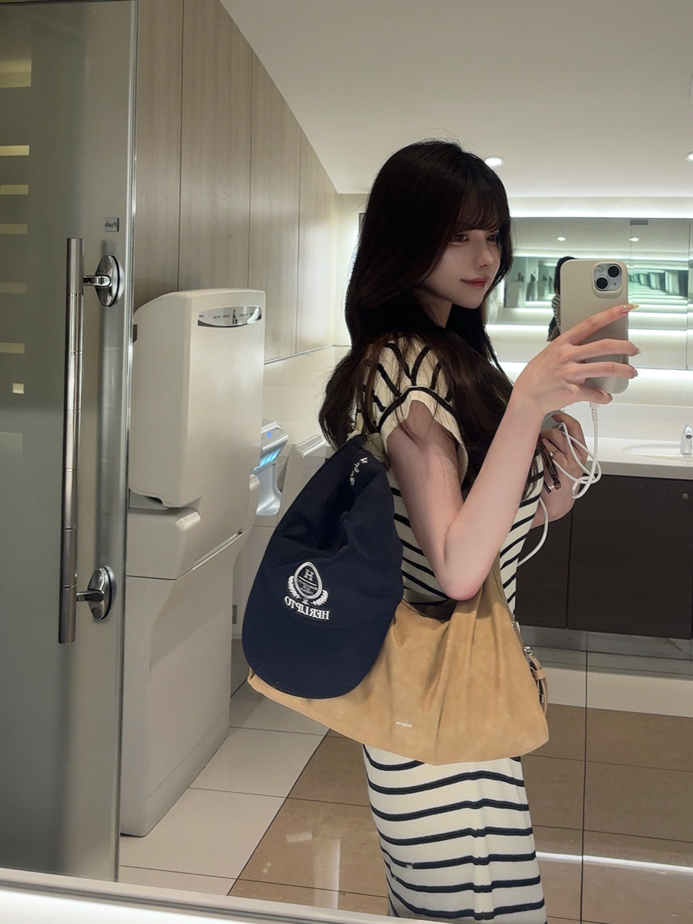 スリムボーダーニットワンピース | 詳細画像11