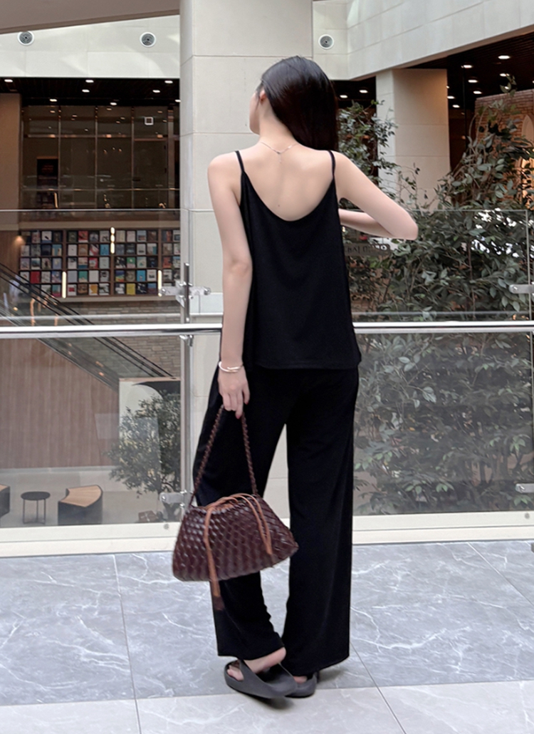 クールゴムAラインリバーシブルセットアップパンツキャミソール