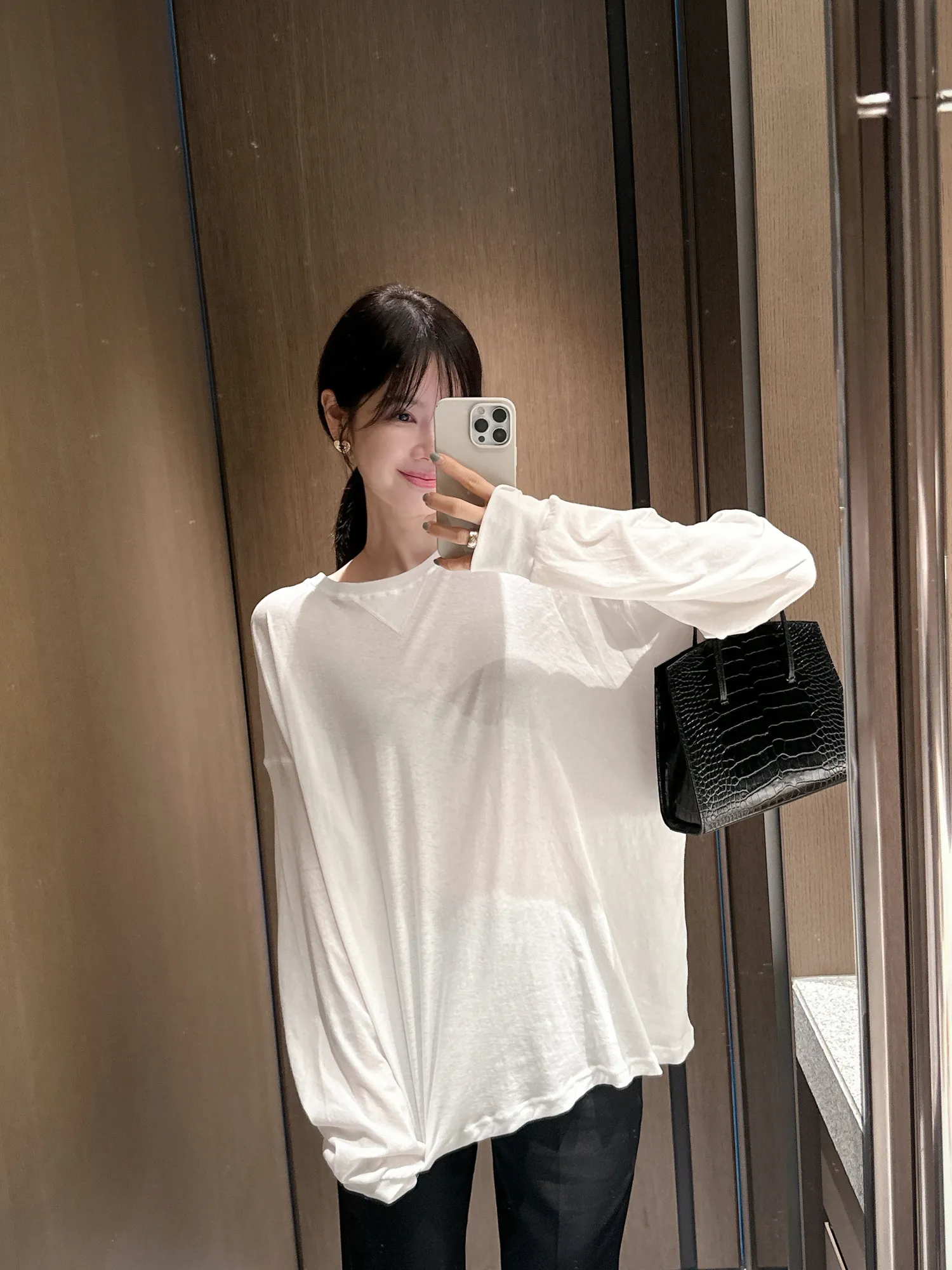 ベーシックルーズ無地カラーTシャツ | partysu | 詳細画像1