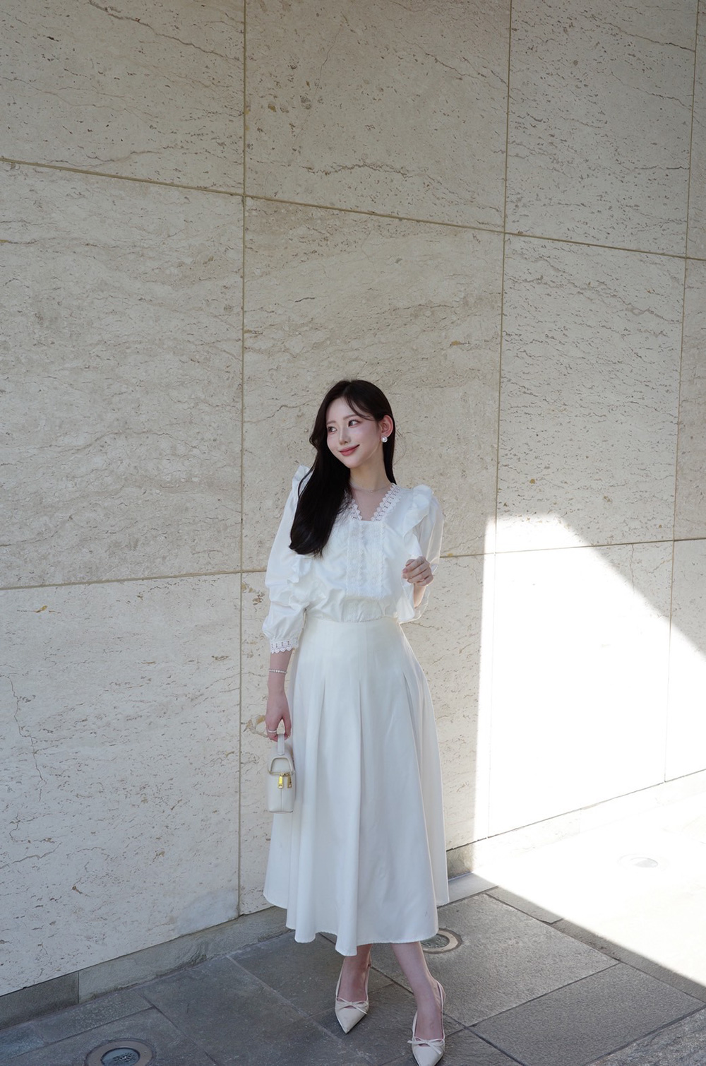 レースラインフリルブラウス | 詳細画像3