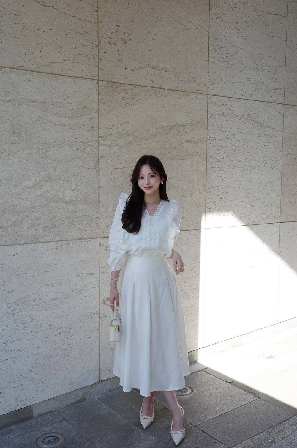 レースラインフリルブラウス | 詳細画像5