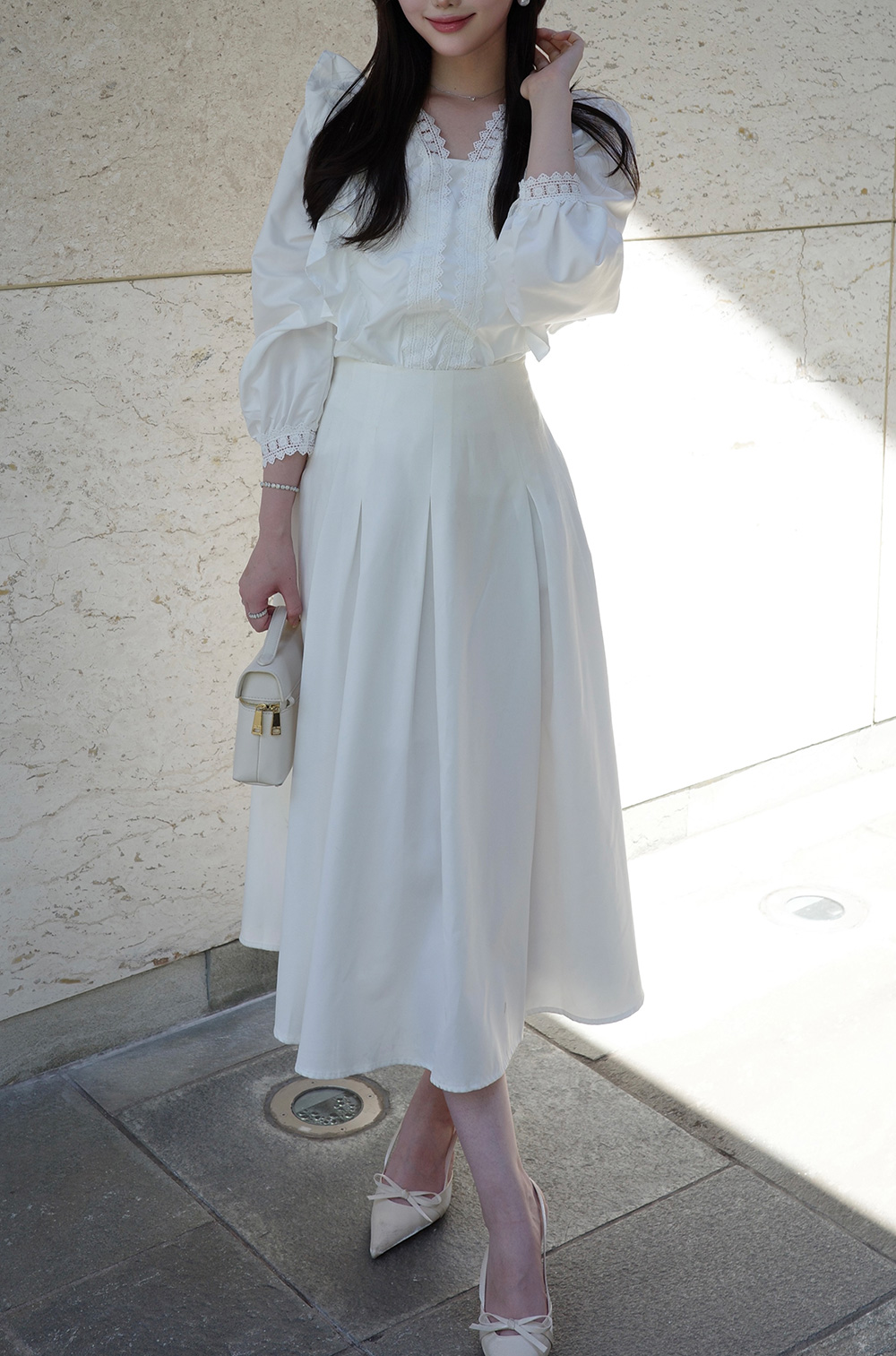 レースラインフリルブラウス | 詳細画像7