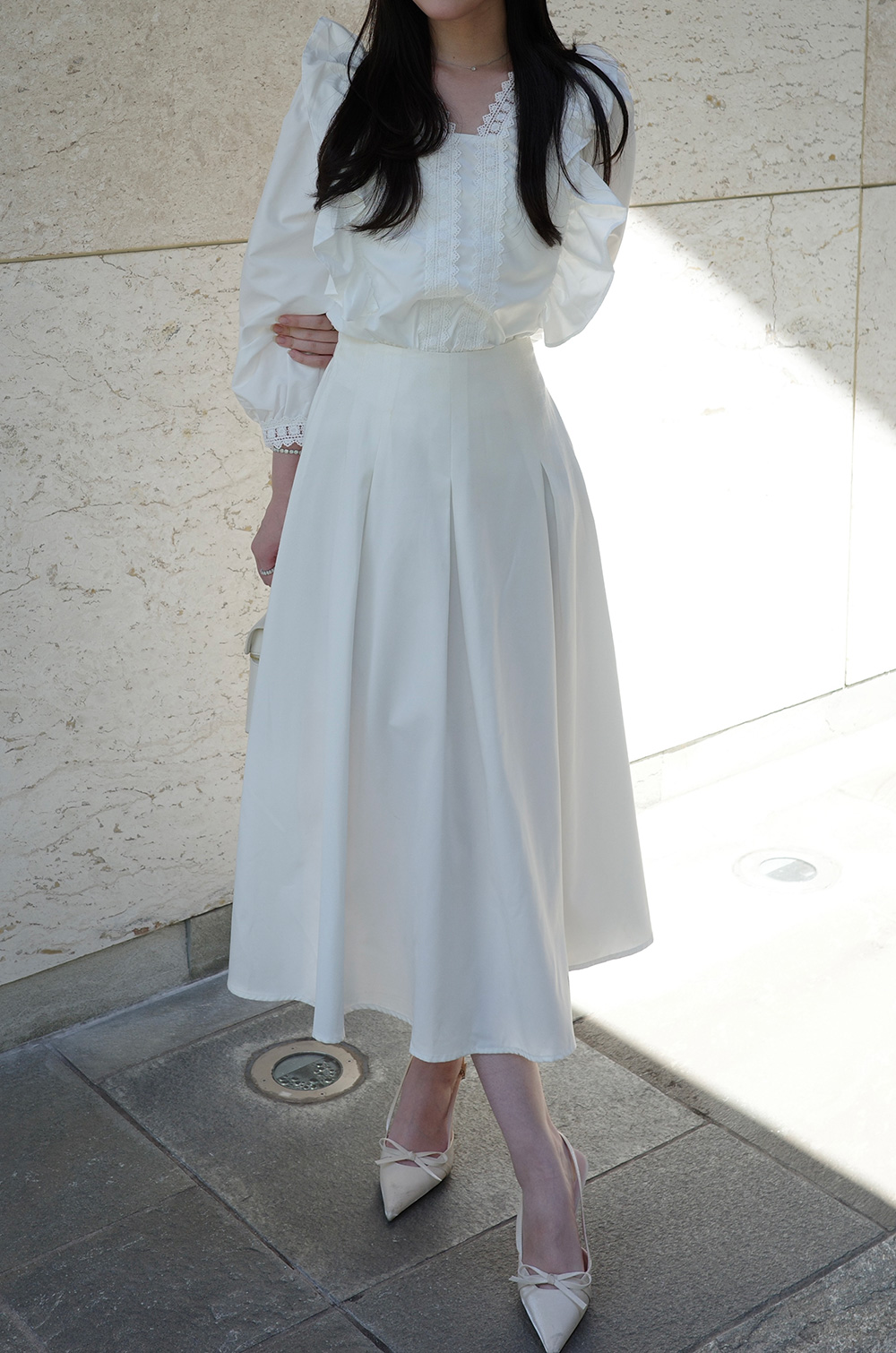 レースラインフリルブラウス | 詳細画像8