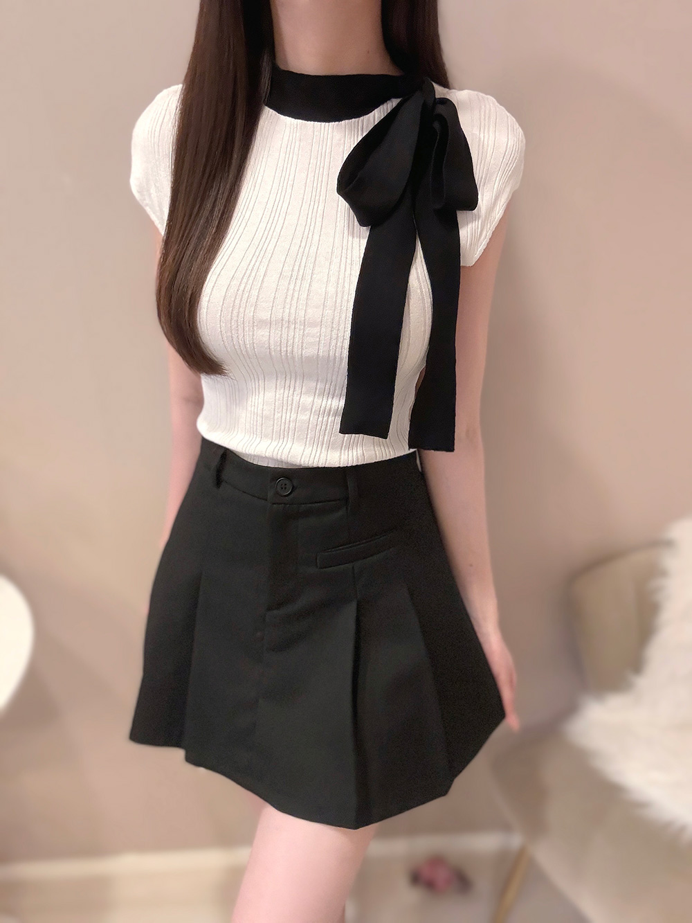 リボンカップスリムニット | 詳細画像2