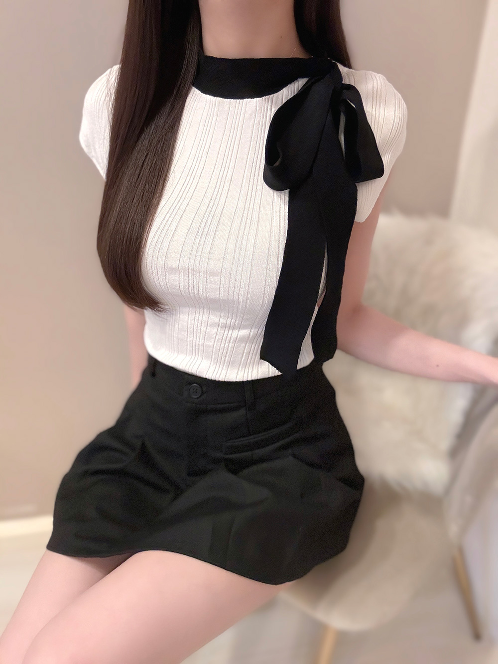 リボンカップスリムニット | 詳細画像3