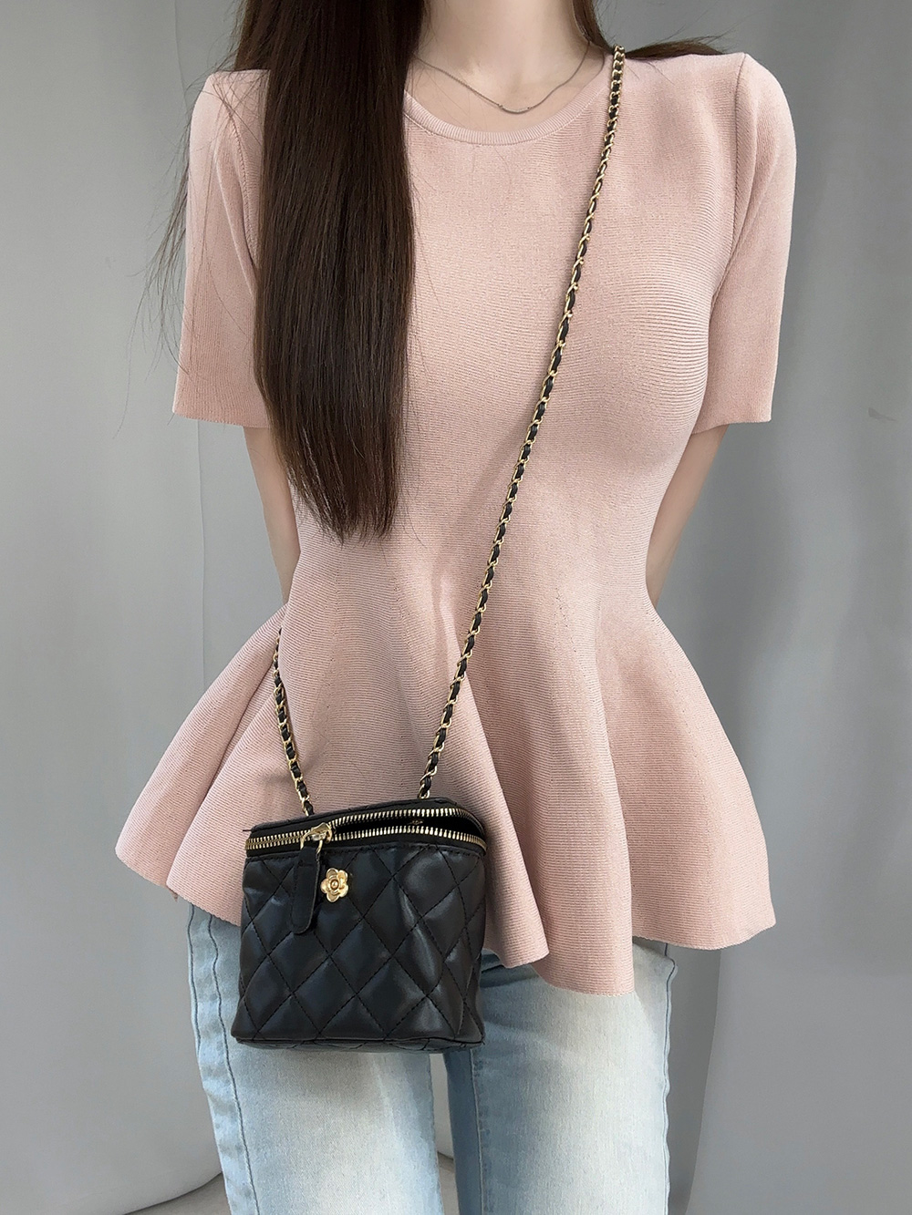 ペプラム半袖ニット | 詳細画像10