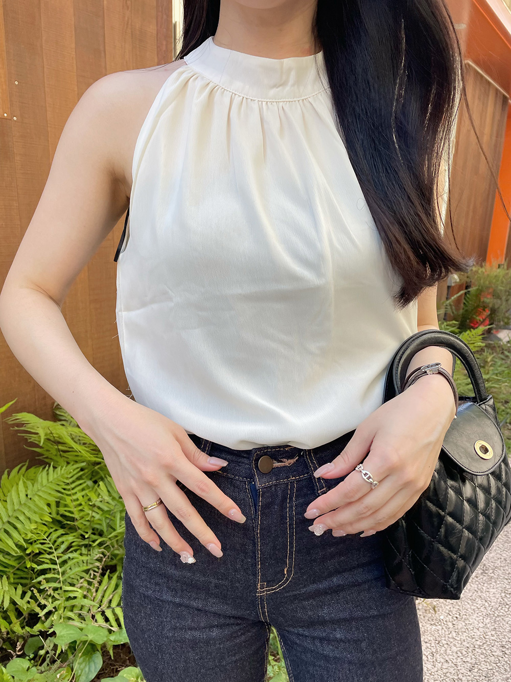 ホルターネックノースリーブブラウス | 詳細画像3