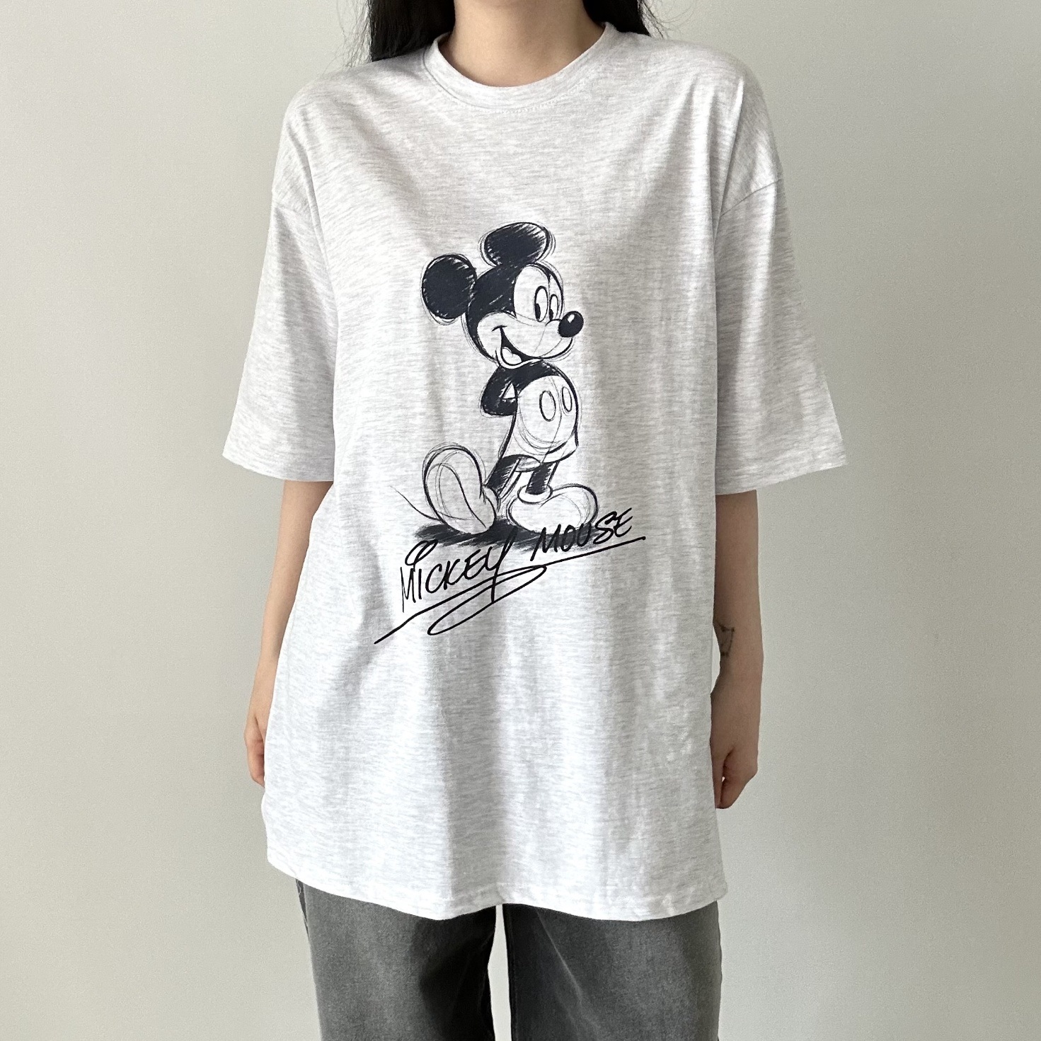 ラウンドネックスリットプリントTシャツ | 詳細画像7