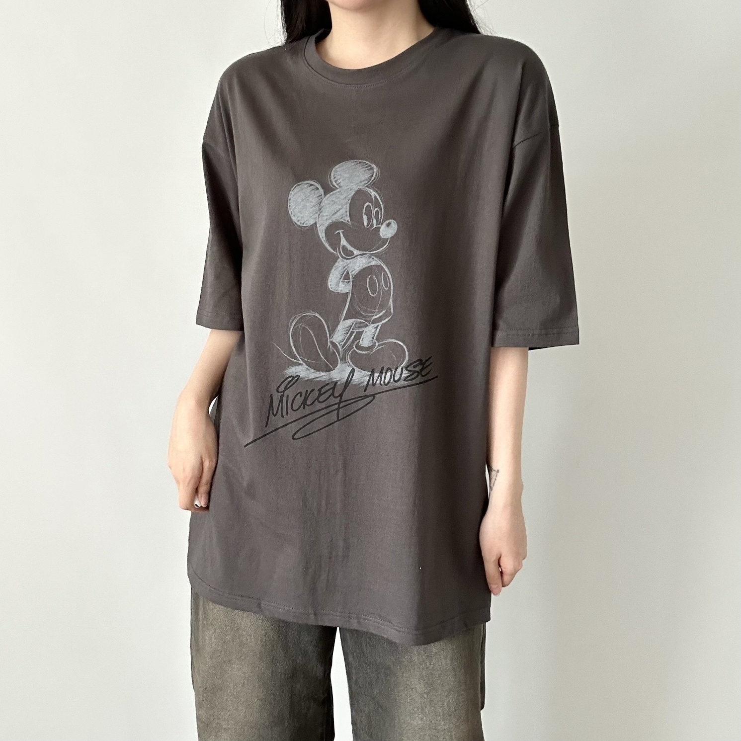 ラウンドネックスリットプリントTシャツ | 詳細画像10