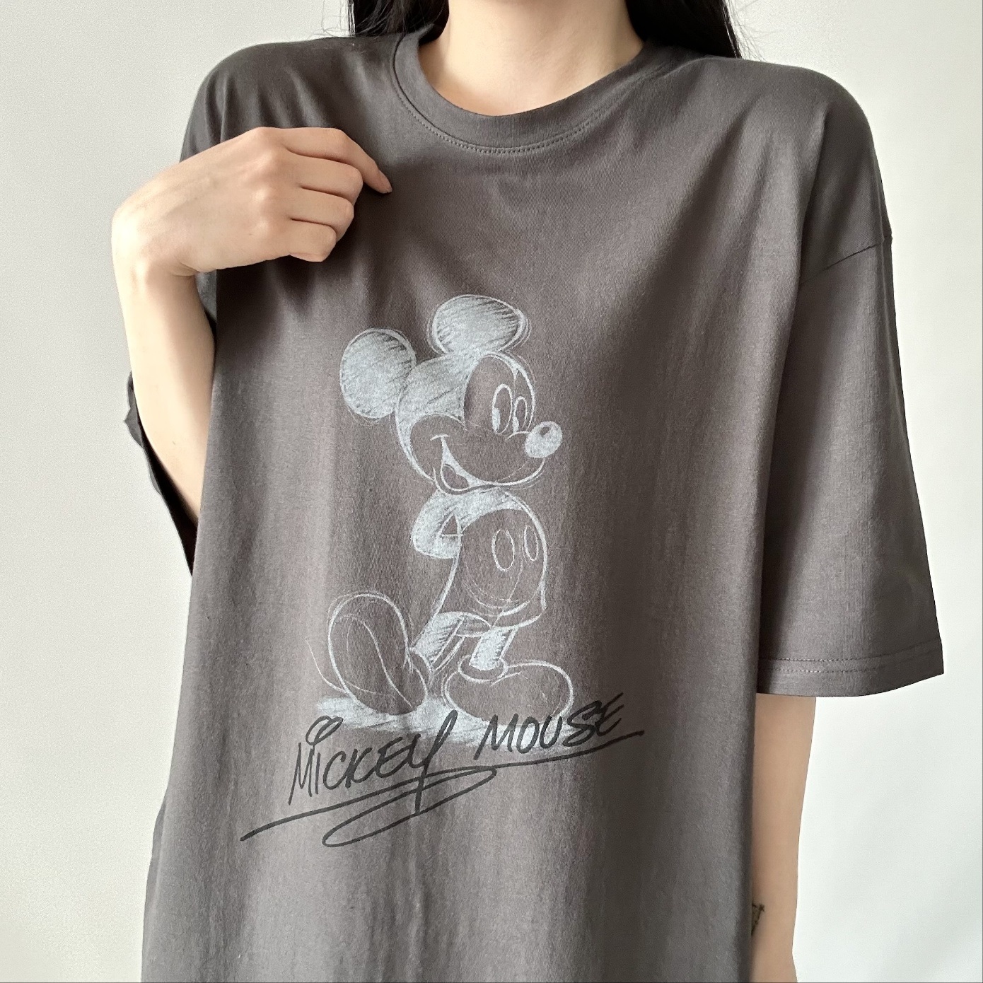 ラウンドネックスリットプリントTシャツ | 詳細画像11