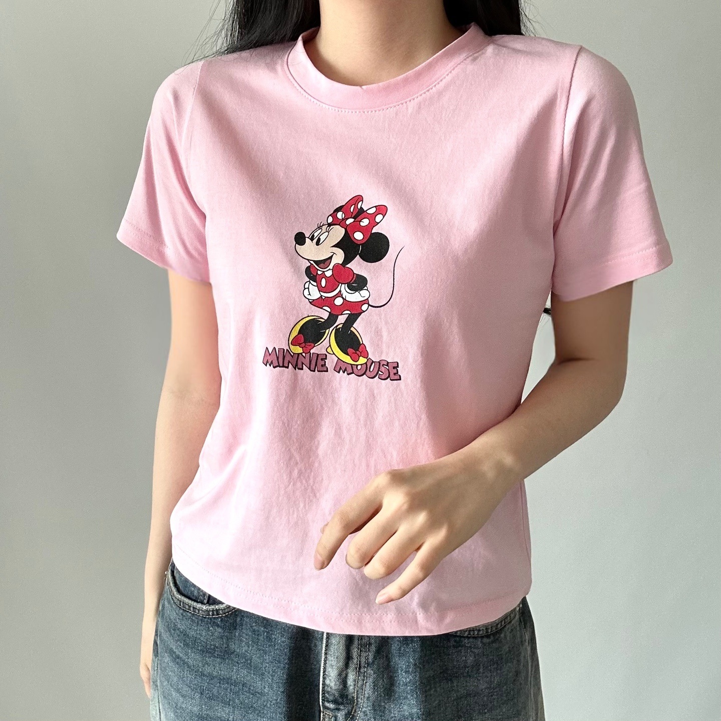 ラウンドネックスリムプリントTシャツ | 詳細画像9