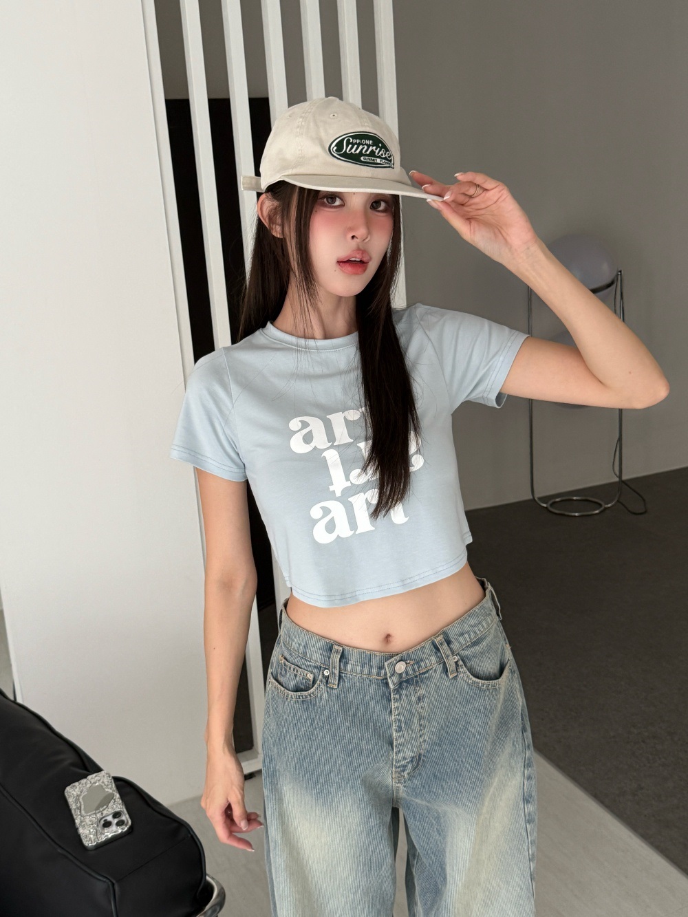 クロップドスリムプリントTシャツ | 詳細画像7