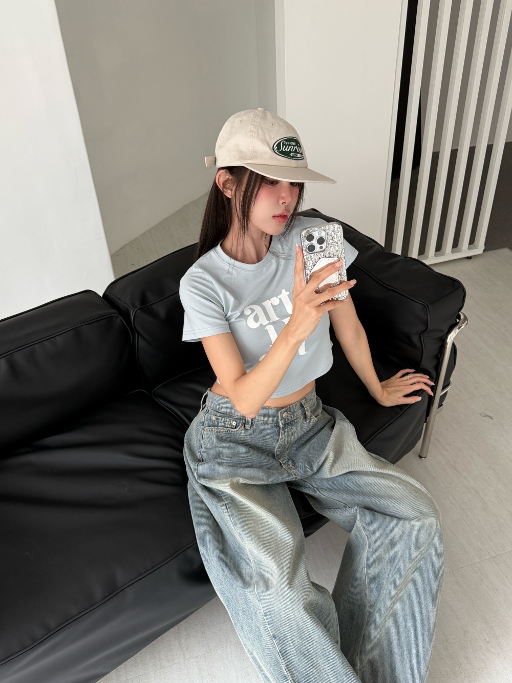 クロップドスリムプリントTシャツ | 詳細画像9
