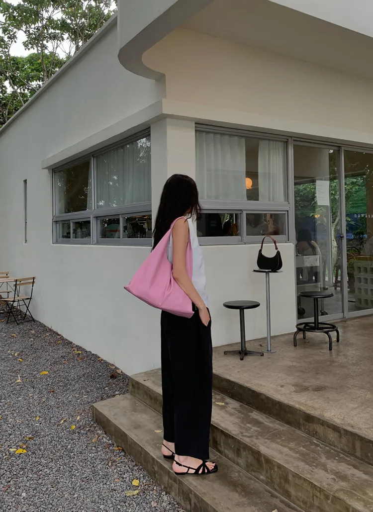 ストラップポケットラインウエストゴムステッチバルーンワイドパンツ | prostj | 詳細画像5