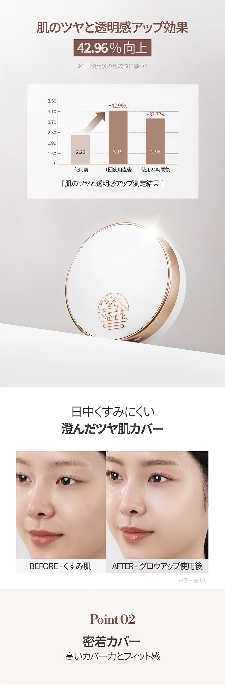 [ビューディアニ] メッシュグロウアップクッション_本品 | 詳細画像4