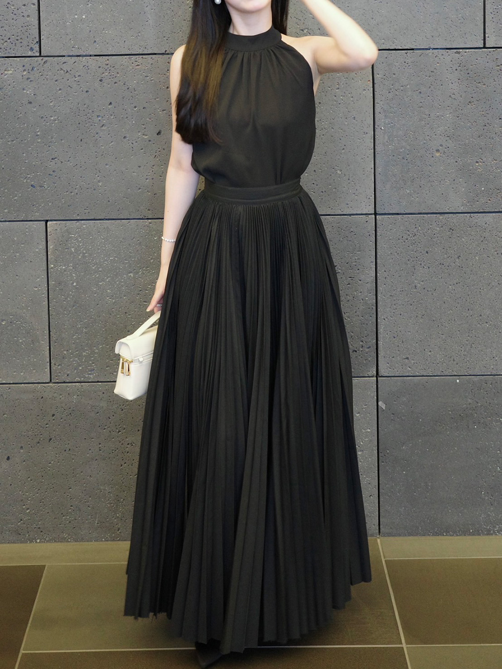 ホルターネックシャーリングブラウス | 詳細画像8