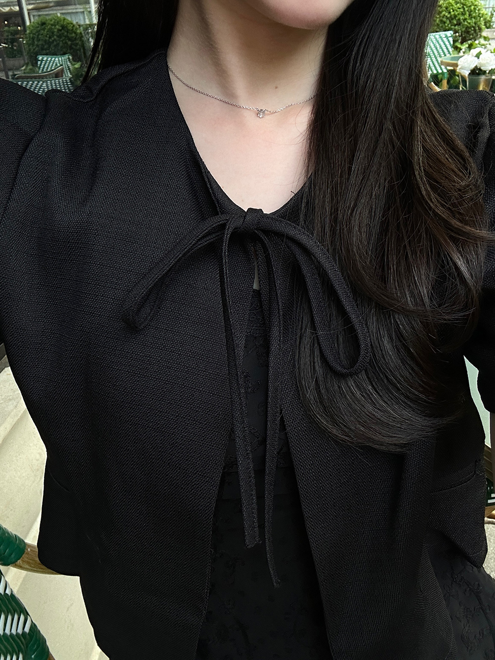 パフスリーブリボン半袖ジャケット | 詳細画像5