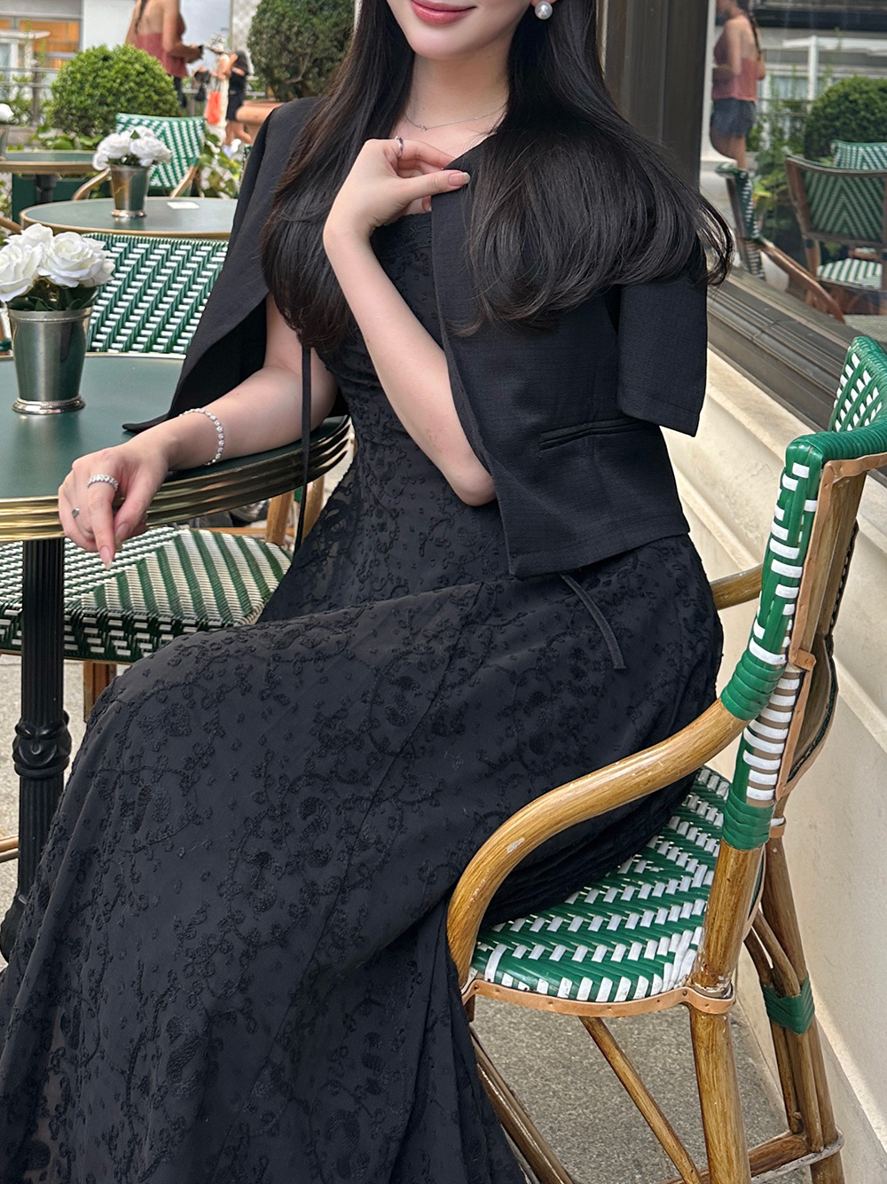 パフスリーブリボン半袖ジャケット | 詳細画像8