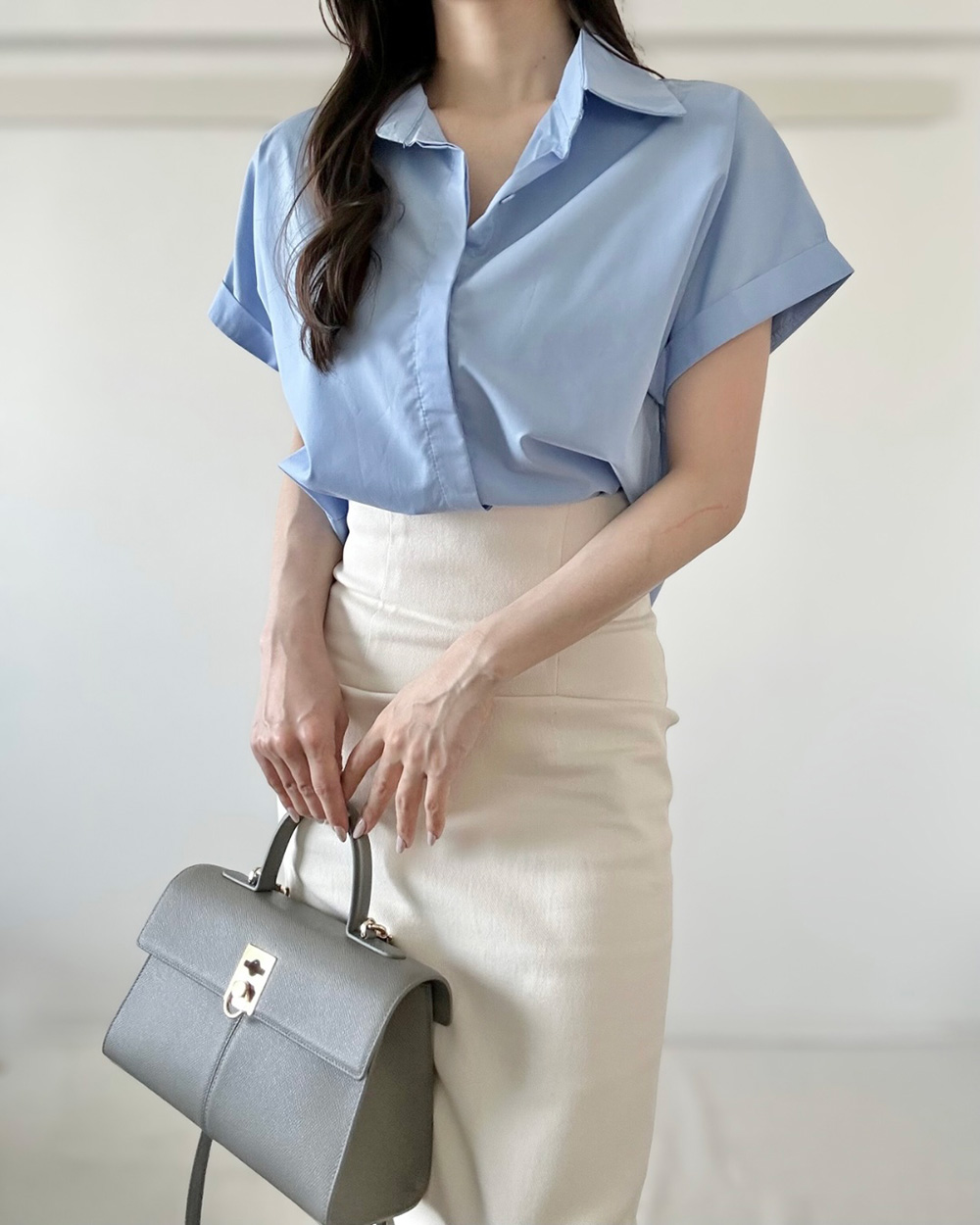 半袖ロールアップシャツ | 詳細画像7