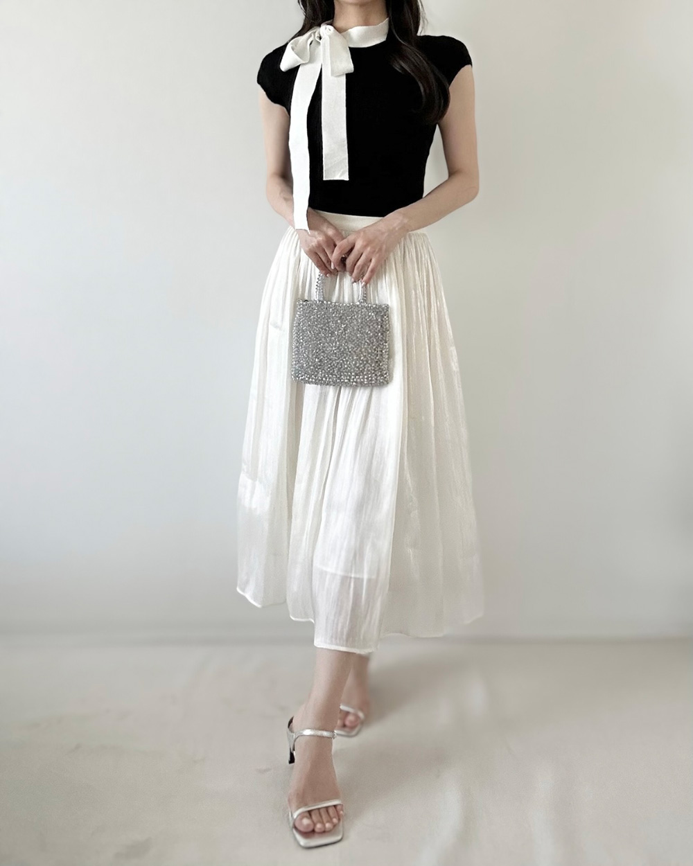 ウエストゴムシフォンスカート | 詳細画像3