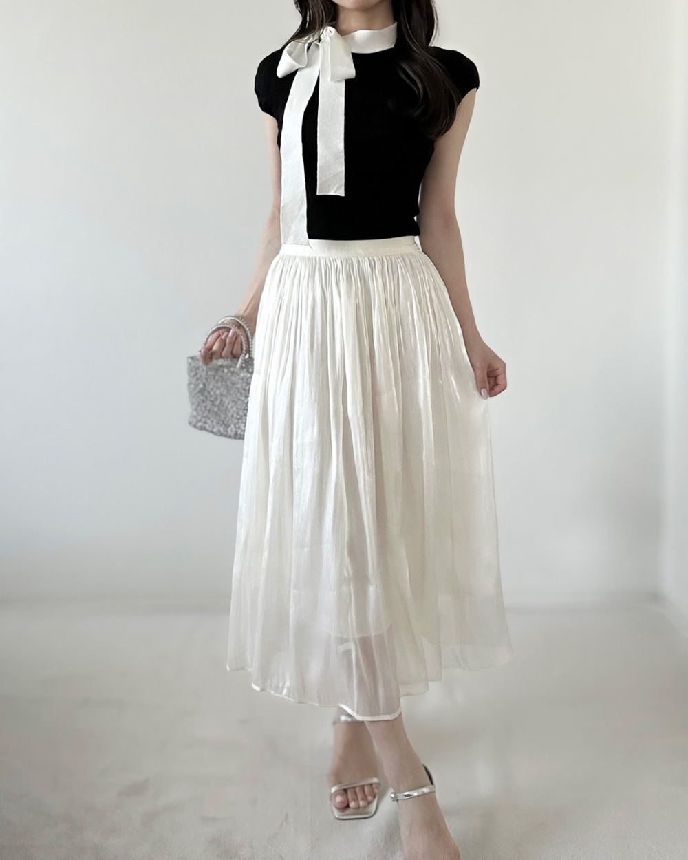 ウエストゴムシフォンスカート | 詳細画像10