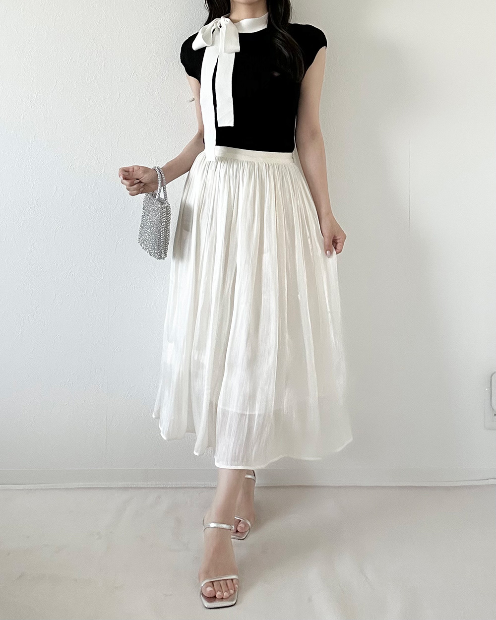 ウエストゴムシフォンスカート | 詳細画像11