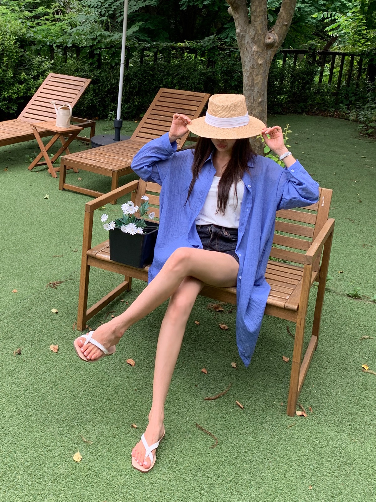 シースルーベーシックロングシャツ | 詳細画像11