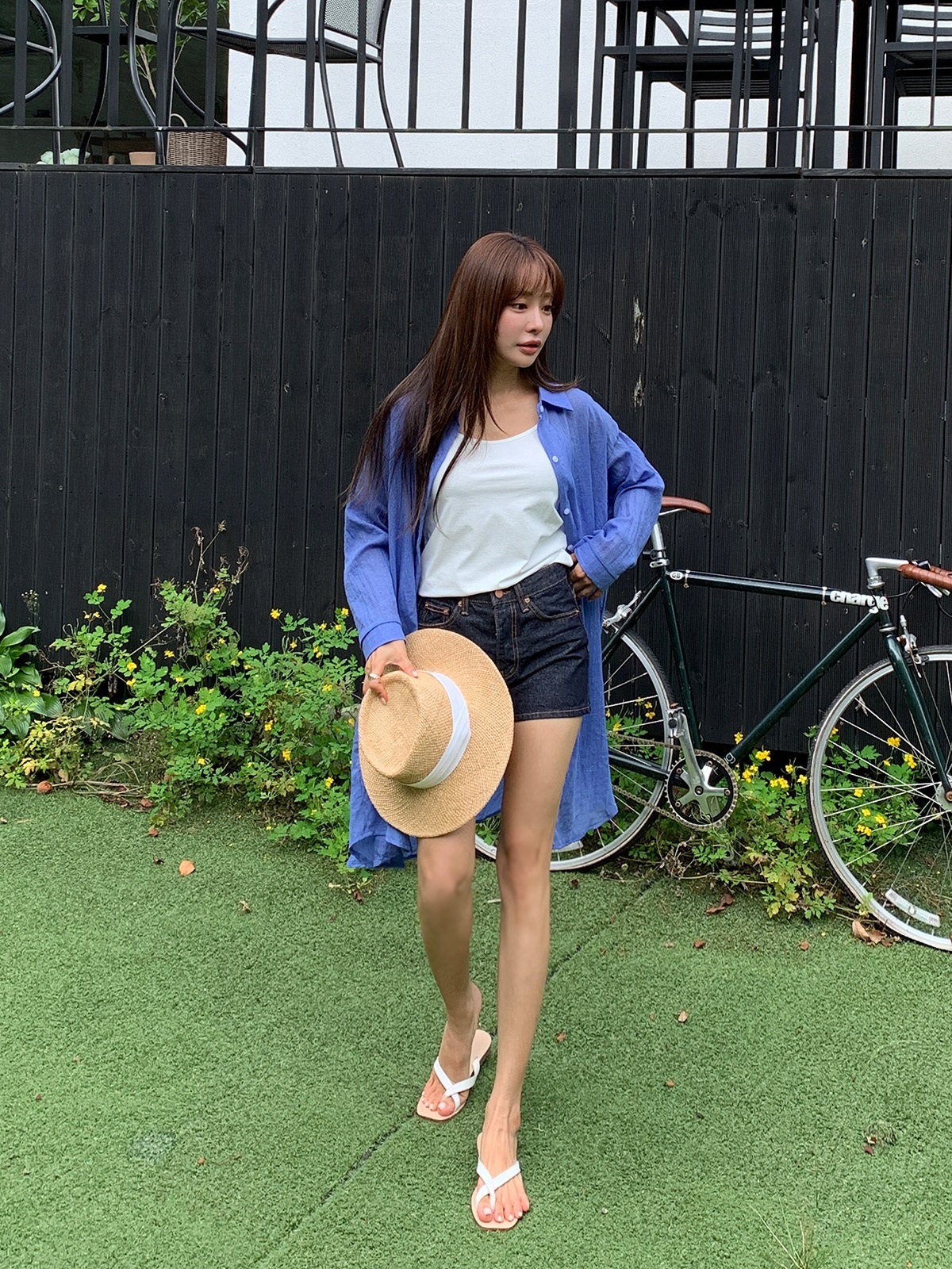 シースルーベーシックロングシャツ | 詳細画像21