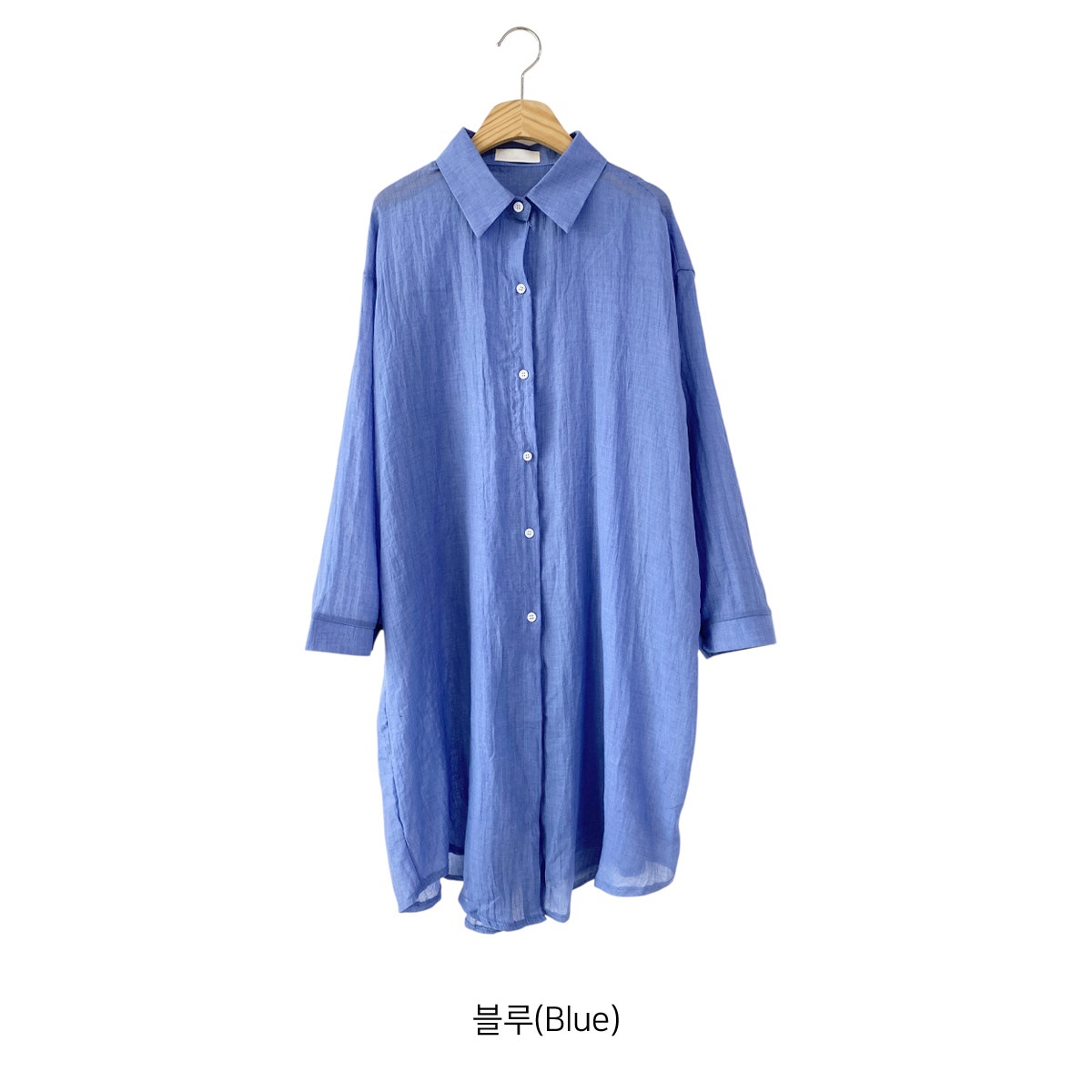 シースルーベーシックロングシャツ | 詳細画像24