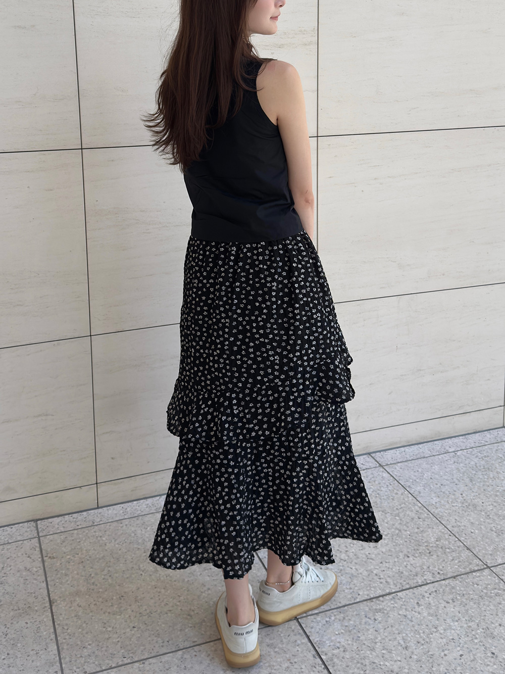 フラワーフリルスリットロングスカート | 詳細画像5