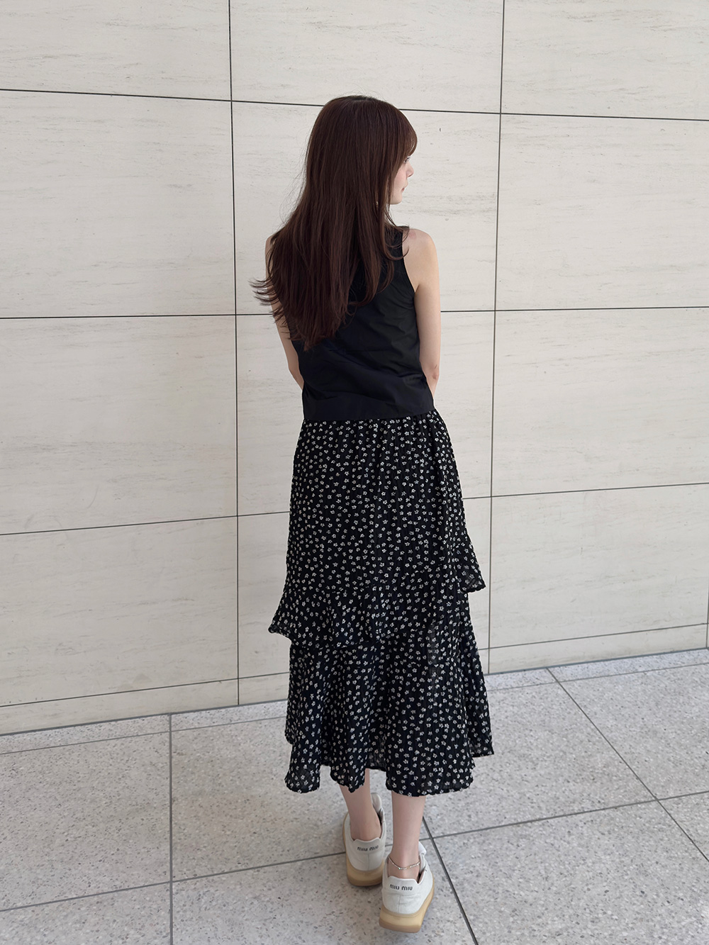 フラワーフリルスリットロングスカート | 詳細画像9